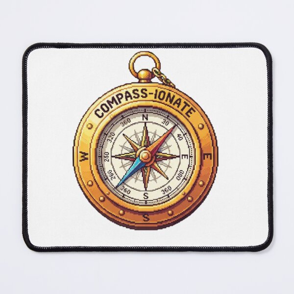 Item preview, Compass-ionate Brass Pocket Compass Art designed and sold by Zyra_urs1.