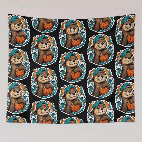 Item preview, Cool Basketball Otter Swag designed and sold by creativerooney.