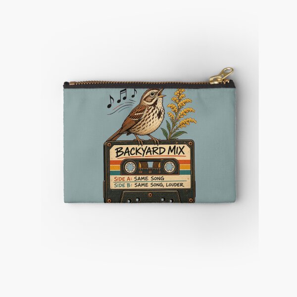 Aperçu de l'œuvre Chanson de moineau sur cassette audio, mix rétro amusant, chanson d'oiseau rétro créée et vendue par shifumart.