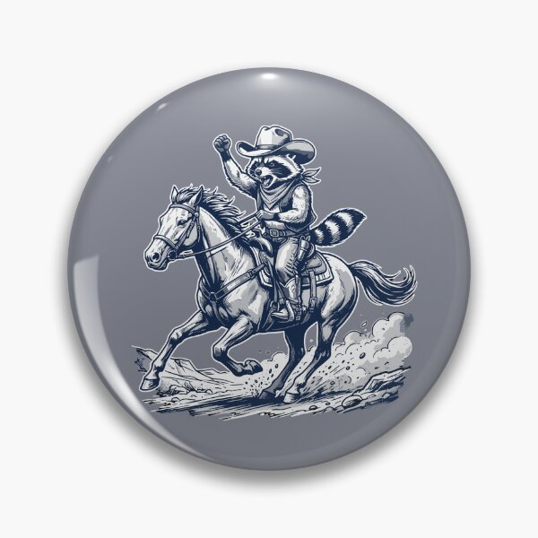 Item preview, Raccoon Cowboy Horse Riding Western Animal designed and sold by SofiBlair.