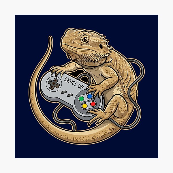 Item preview, Level Up Bearded Dragon Gamer Reptile Owner designed and sold by SofiBlair.