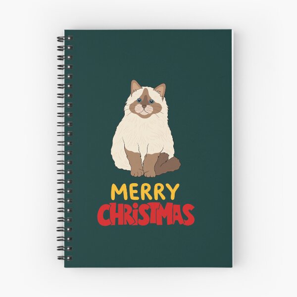 Item preview, Cute Ragdoll Cat Merry Christmas Holiday Art designed and sold by stormk10.