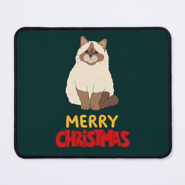 Item preview, Cute Ragdoll Cat Merry Christmas Holiday Art designed and sold by stormk10.