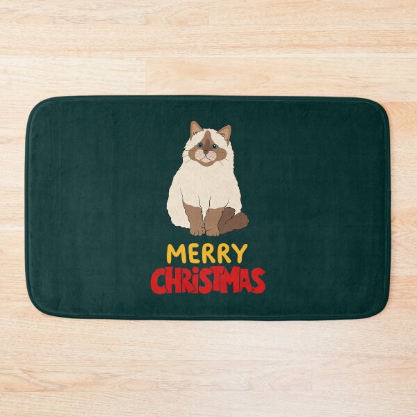 Item preview, Cute Ragdoll Cat Merry Christmas Holiday Art designed and sold by stormk10.