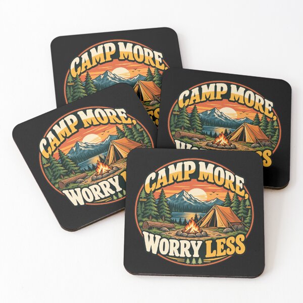 Item preview, Retro wilderness camping badge designed and sold by Imprearte.