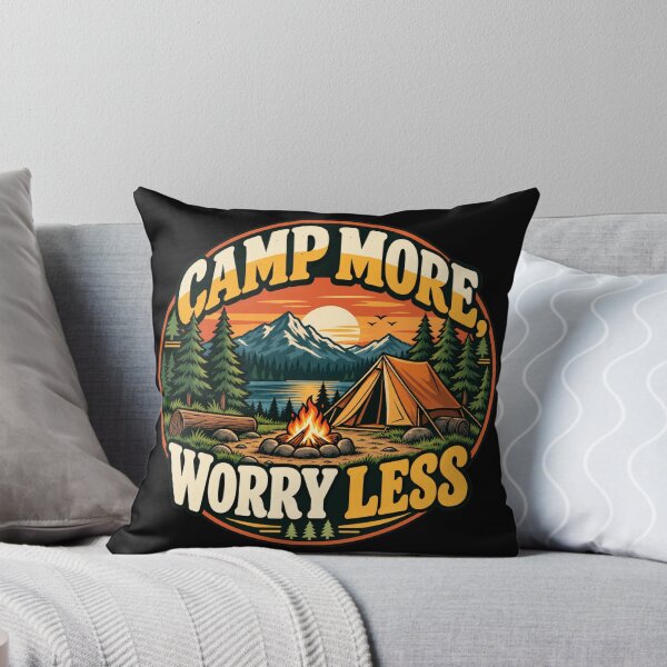 Item preview, Retro wilderness camping badge designed and sold by Imprearte.