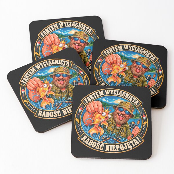 Item preview, Lucky Fishing Catch Polish Quote Funny Angler designed and sold by CrazySzoopWorld.