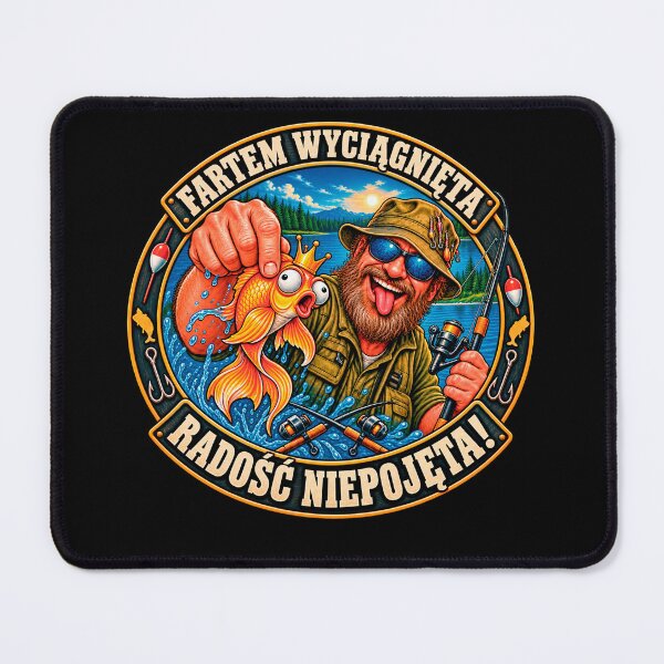 Item preview, Lucky Fishing Catch Polish Quote Funny Angler designed and sold by CrazySzoopWorld.