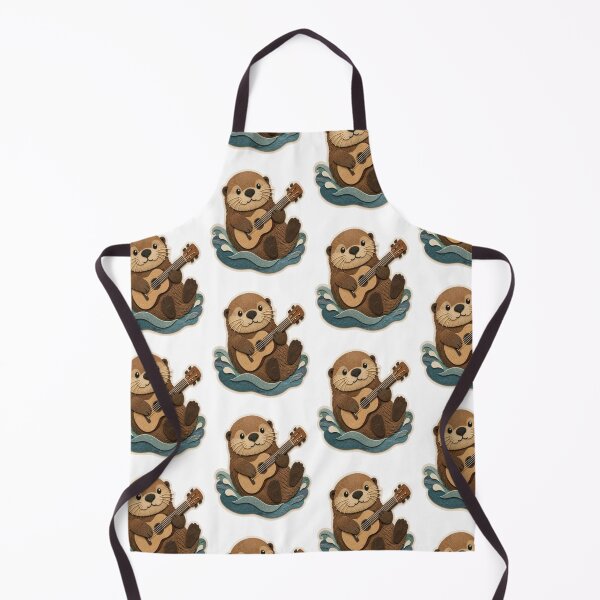 Item preview, Cute Ukulele Playing Sea Otter designed and sold by creativerooney.