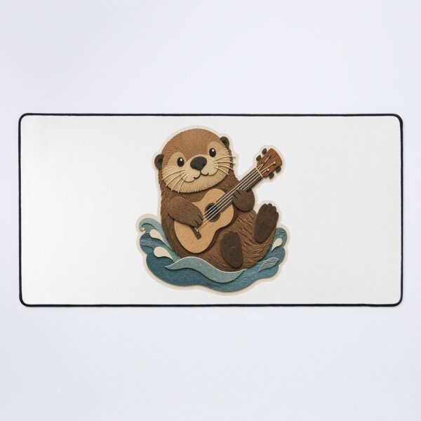 Item preview, Cute Ukulele Playing Sea Otter designed and sold by creativerooney.