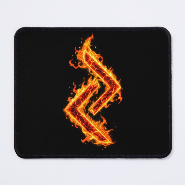 Item preview, Jera Rune in flame designed and sold by Faust-ART.