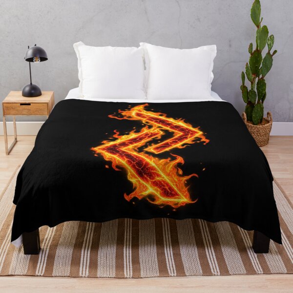 Artikelvorschau, Jera Rune in Flammen entworfen und verkauft von Faust-ART Design.