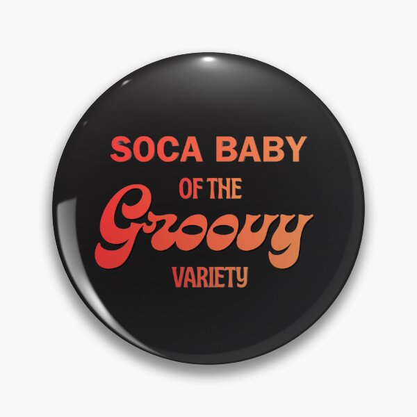 Item preview, Retro Soca Baby Caribbean Text Design (Blk) designed and sold by CaribbeanSoul868.