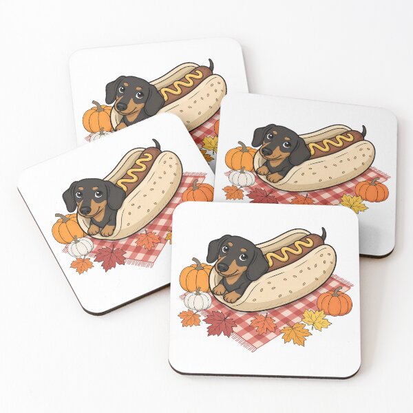Item preview, Cute Dachshund Hot Dog Autumn Picnic designed and sold by Snifferius.