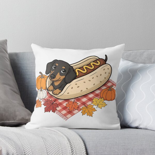 Item preview, Cute Dachshund Hot Dog Autumn Picnic designed and sold by Snifferius.