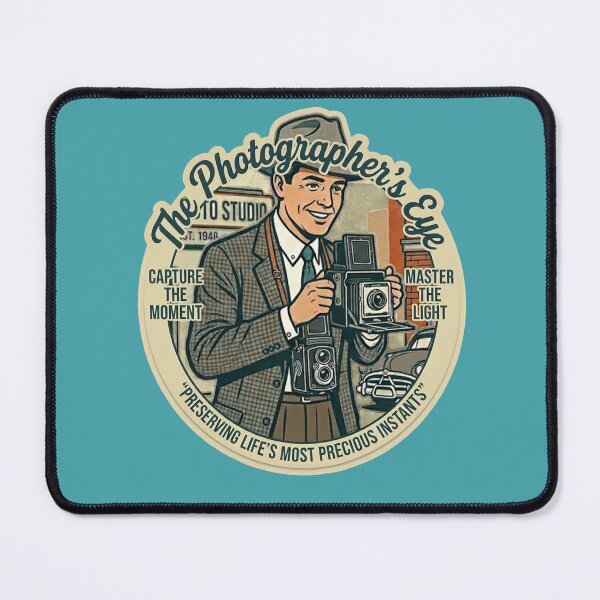Item preview, The Photographer's Eye - Vintage 1950s Retro Photographer Badge designed and sold by AgdBol.