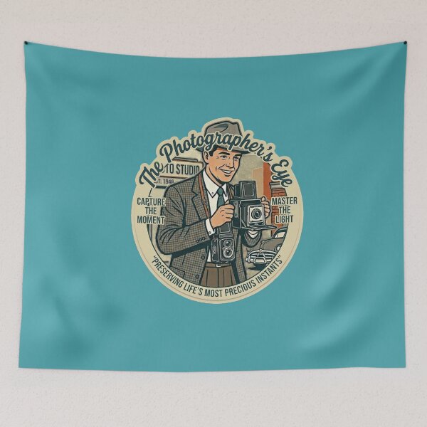 Item preview, The Photographer's Eye - Vintage 1950s Retro Photographer Badge designed and sold by AgdBol.