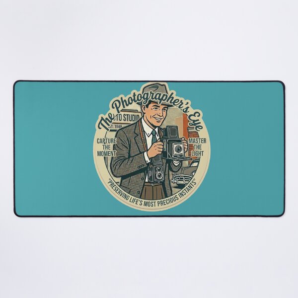 Item preview, The Photographer's Eye - Vintage 1950s Retro Photographer Badge designed and sold by AgdBol.