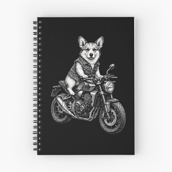 Item preview, Corgi Motorcycle Rider Vintage Biker Dog Adventure designed and sold by Moizento.