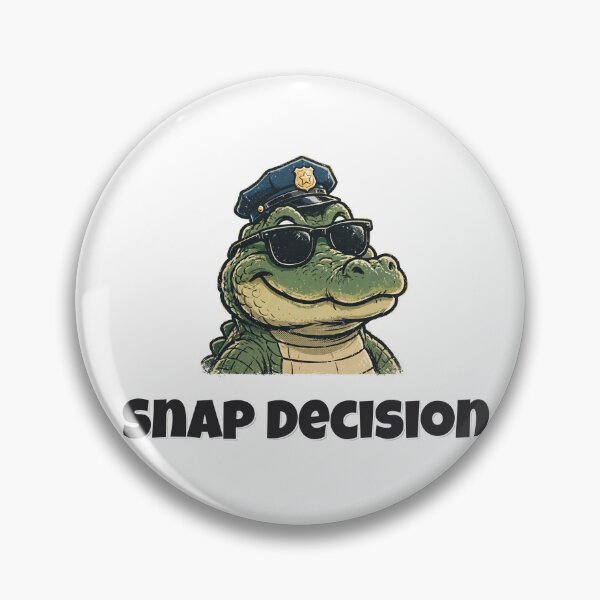 Item preview, Snap Decision Funny Alligator Police Design designed and sold by Wild Shades.