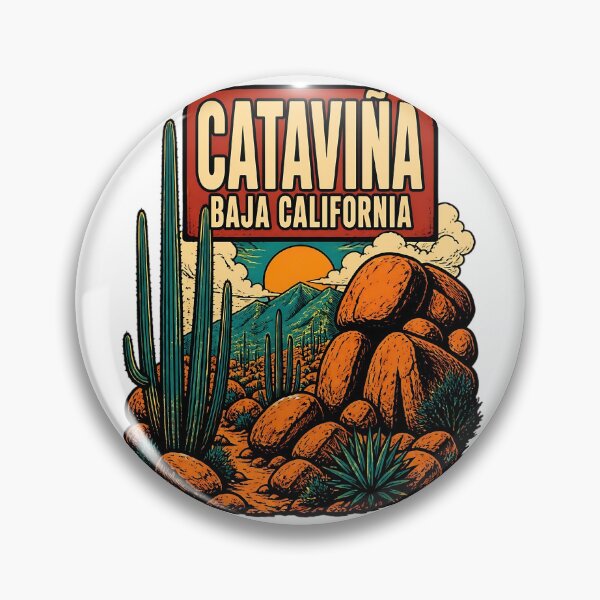 Aperçu de l'œuvre Cataviña Basse-Californie Voyages Vintage Tourisme créée et vendue par TravelersGems.