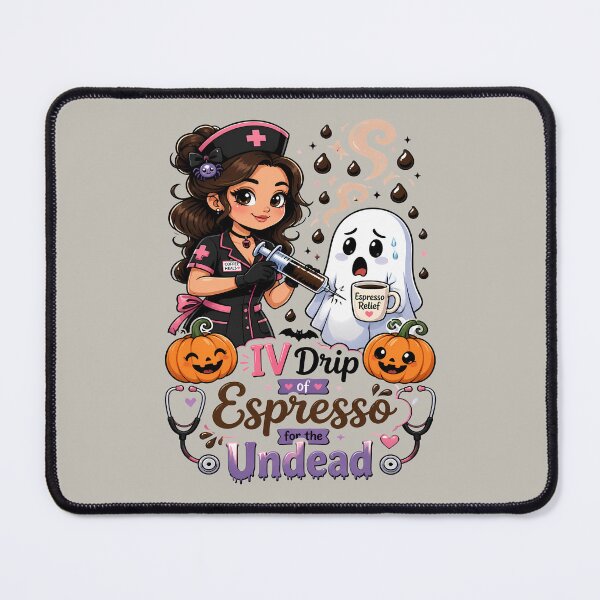 Item preview, IV Drip of Espresso for the Undead – Halloween Nurse Coffee designed and sold by Art-Arcade6.