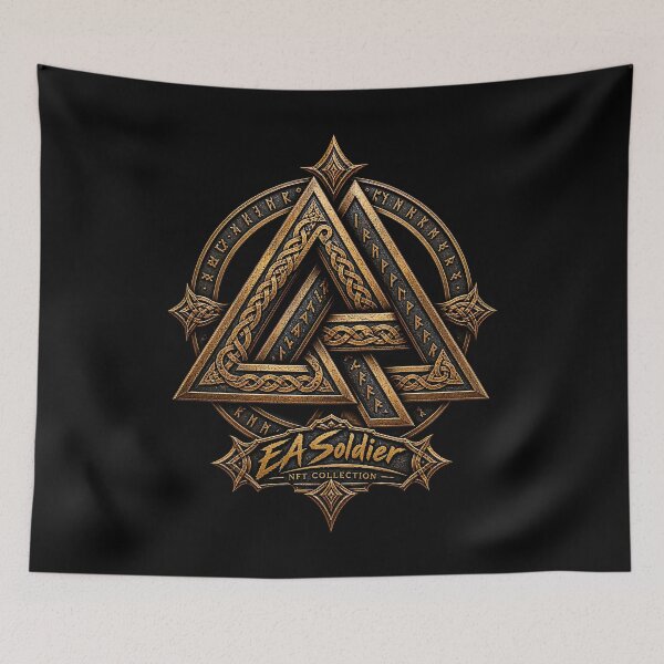 Aperçu de l'œuvre Géométrie de Valknut créée et vendue par EASNFTCOL.