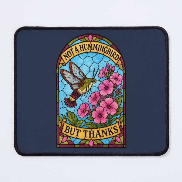 Item preview, Hummingbird Clearwing Moth Phlox Stained Glass Pollinator Art designed and sold by shifumart.