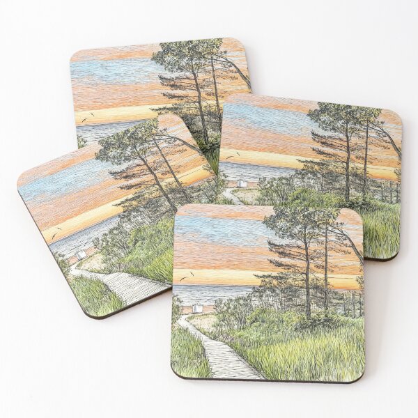 Item preview, Sunrise on a Baltic Sea beach designed and sold by sid1802.