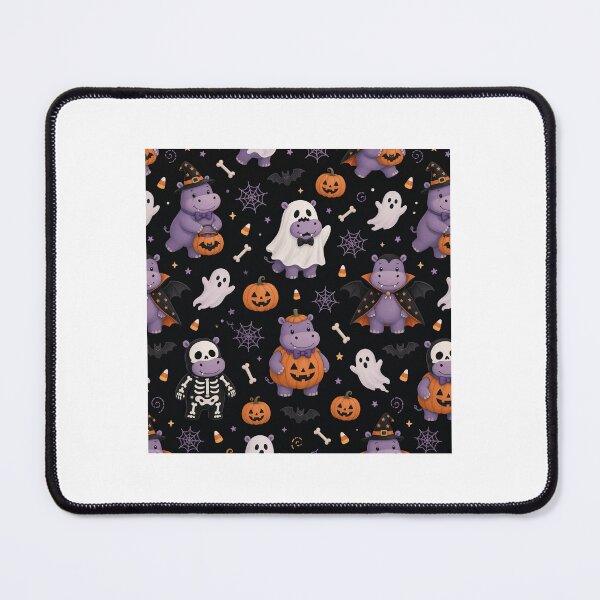 Item preview, Spooky Cute Hippos Halloween Pattern designed and sold by A1RB.