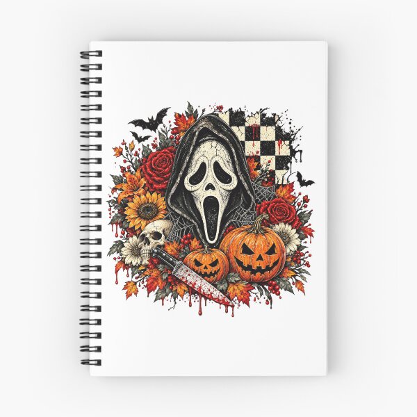Item preview, Floral Halloween Horror Ghost Face Hooded Scary Mask designed and sold by Thread&Fable.
