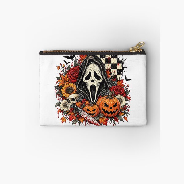 Item preview, Floral Halloween Horror Ghost Face Hooded Scary Mask designed and sold by Thread&Fable.