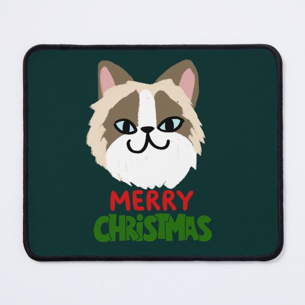 Item preview, Cute Ragdoll Cat Merry Christmas Holiday Art designed and sold by stormk10.