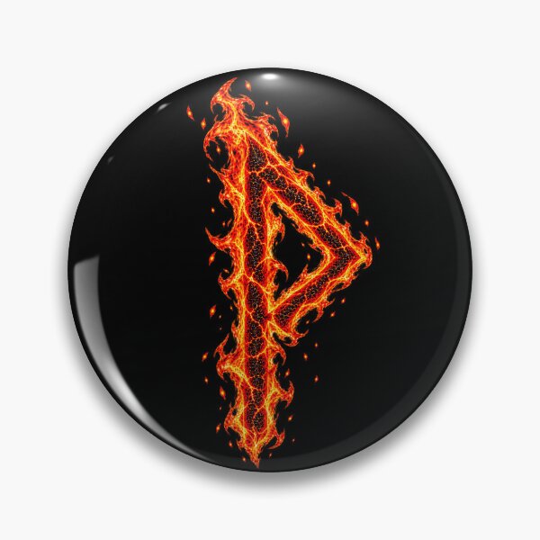 Artikelvorschau, Wunjo Rune in Flammen entworfen und verkauft von Faust-ART Design.