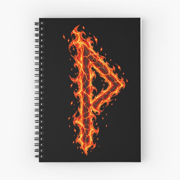Item preview, Wunjo Rune in flame designed and sold by Faust-ART.