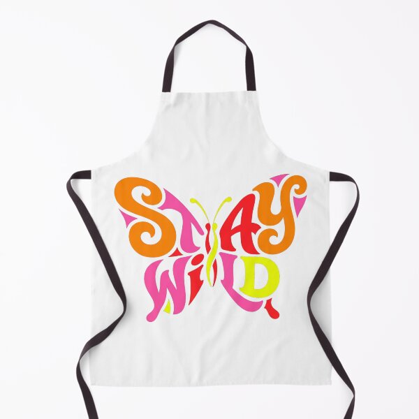 Item preview, Stay Wild – Colorful Butterfly Retro Typography designed and sold by CreativeArtisanPrints Shop.