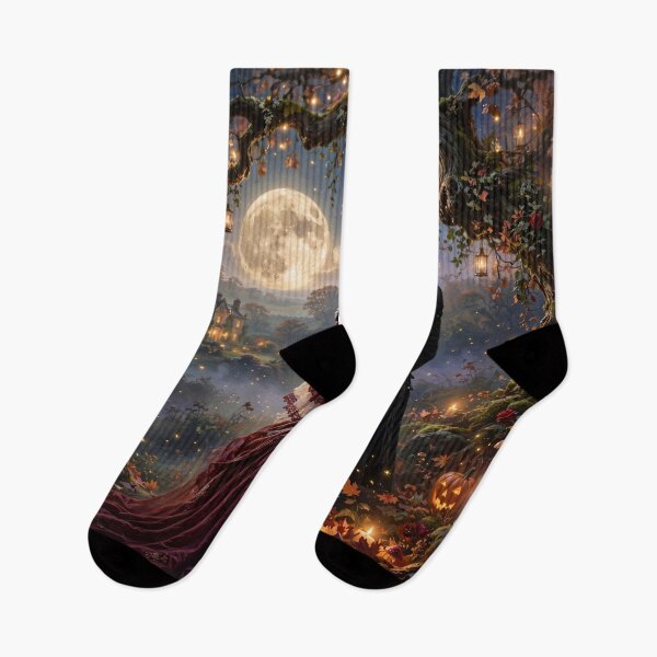 Item preview, Moonlit Halloween Masquerade designed and sold by DreamyWallVibes.