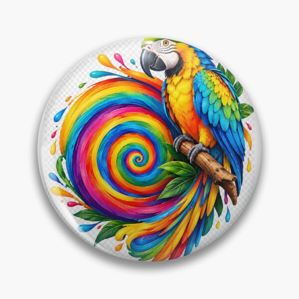 Item preview, Colorful parrot art designed and sold by urbanshop7.
