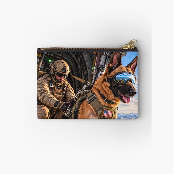 Item preview, American Airborne Malinois – US Military Working Dog Ready to Jump designed and sold by Redcon-fantasy.