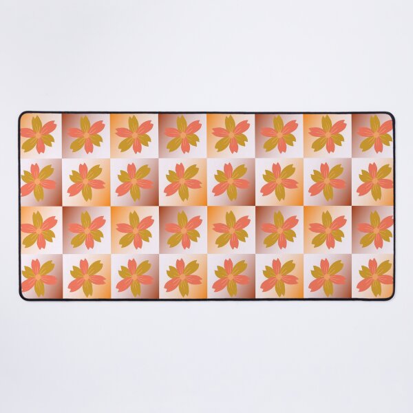Item preview, Orange and white floral pattern - Product 0020 designed and sold by simplycolours.