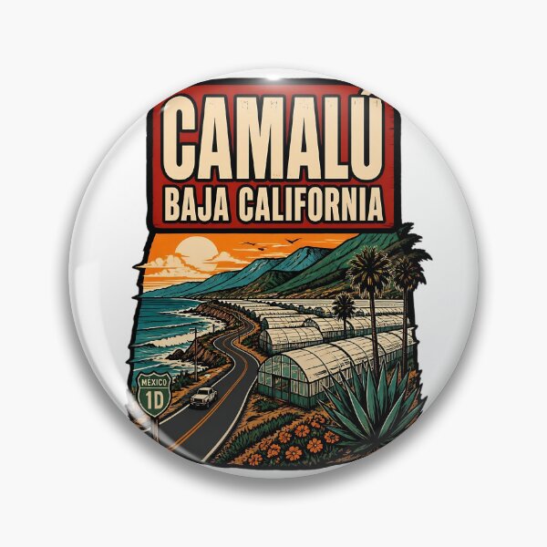 Aperçu de l'œuvre Camalu Baja California Voyages et tourisme vintage créée et vendue par TravelersGems.