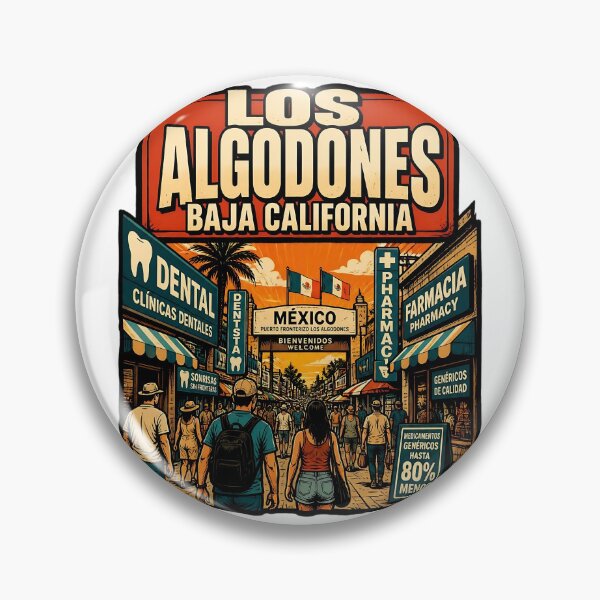 Item preview, Los Algodones Baja California Vintage Travel Tourism designed and sold by TravelersGems.