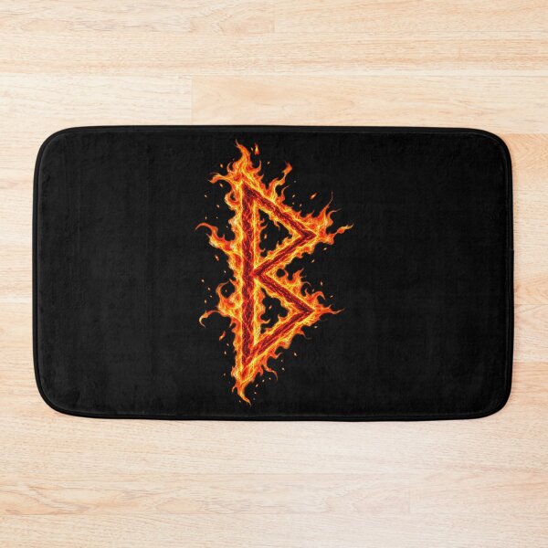 Item preview, Berkano Rune in flame designed and sold by Faust-ART.