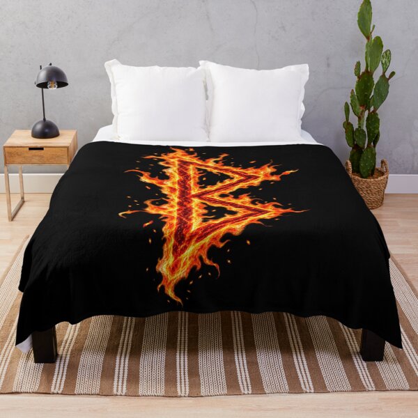 Artikelvorschau, Berkano Rune in Flammen entworfen und verkauft von Faust-ART Design.