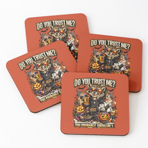 Item preview, Do You Trust Me? You Probably Shouldn’t – Funny Halloween Raccoon designed and sold by AnointedInk.