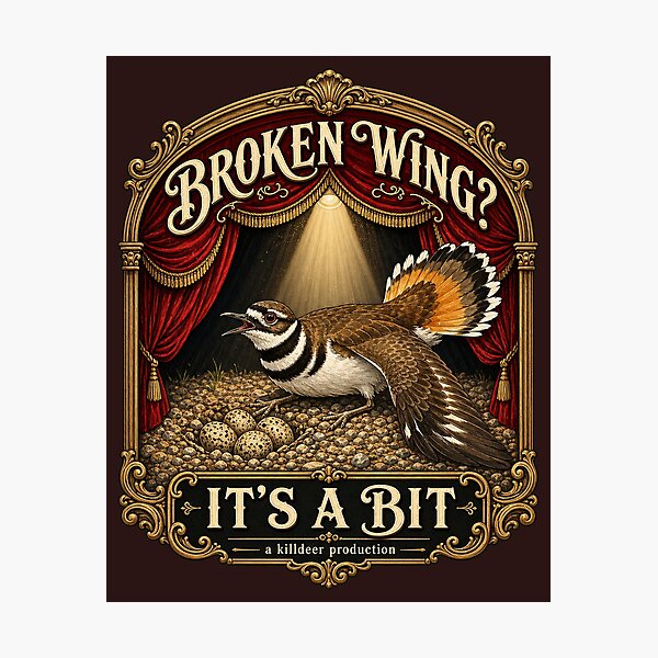 Item preview, Killdeer Broken Wing Act Funny Theater Stage Bird Drama designed and sold by shifumart.