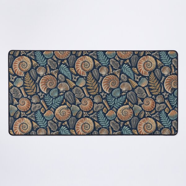 Item preview, Ancient Fossils Linocut Pattern designed and sold by frumixart.