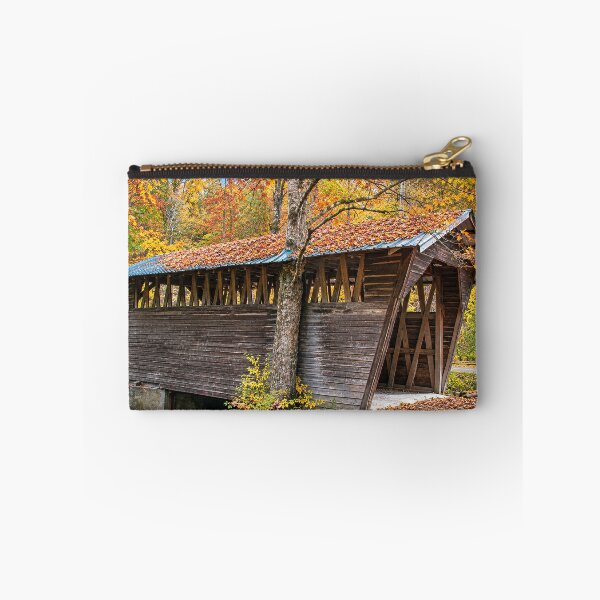 Item preview, Gilbert Covered Bridge in Autumn designed and sold by gotucoveredart.