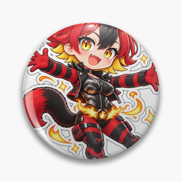 Item preview, Cinder Happy - Chibi Cat Girl Sticker designed and sold by Alarm Clock Hero.