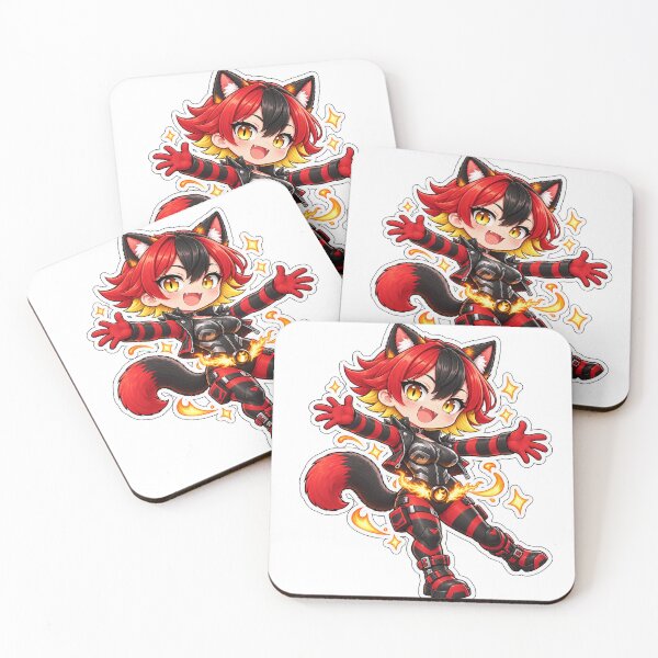 Item preview, Cinder Happy - Chibi Cat Girl Sticker designed and sold by Alarm Clock Hero.